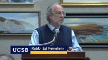 youtube screenshot of Rabbi Ed Feinstein speaking